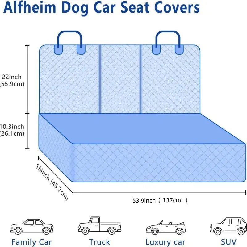 Oxford Cloth Dog Seat Cover & Support — All-Season Protector | HavenTail HavenTail