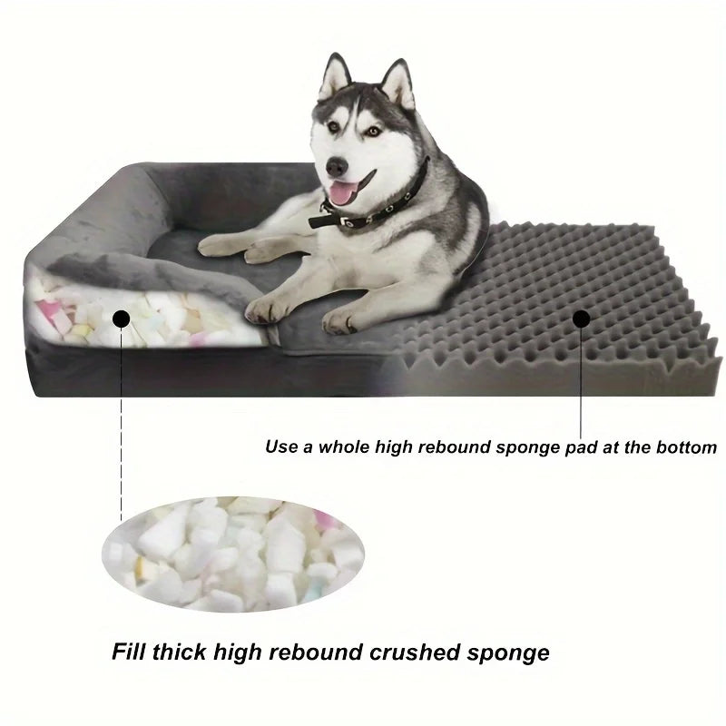 Extra Large Orthopedic Dog Sofa Bed (Washable) | HavenTail