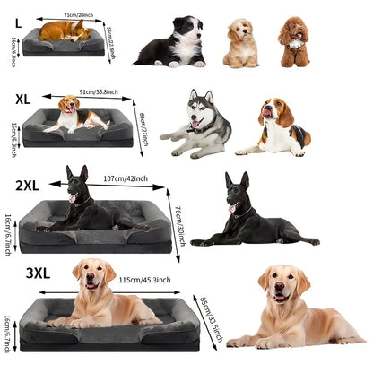 Extra Large Orthopedic Dog Sofa Bed (Washable) | HavenTail